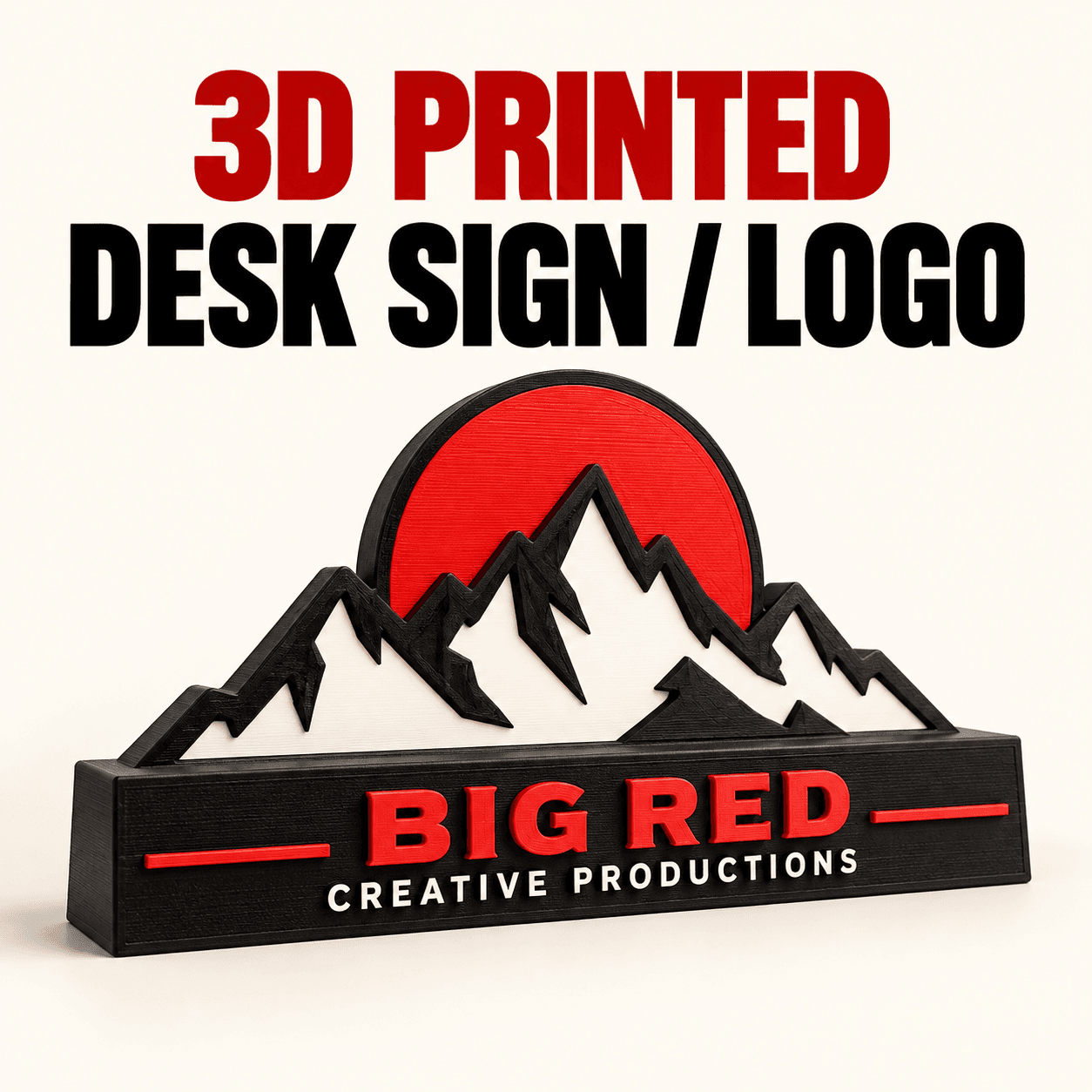 3D Printed Desk Sign / Logo placeholder