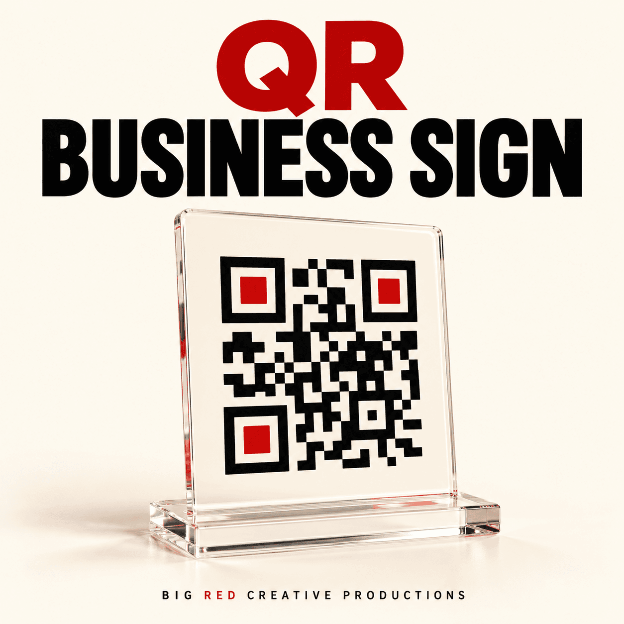 QR Business Sign placeholder